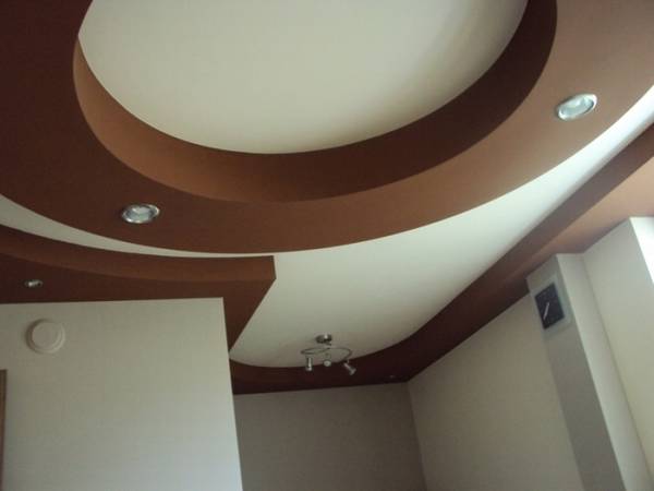 Фигурные потолки из гипсокартона — красивые покрытия своими руками - фото