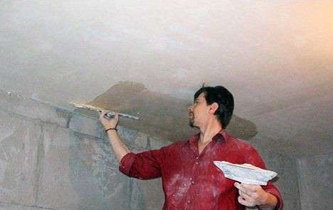 Как выполняется шпаклевка под покраску потолка