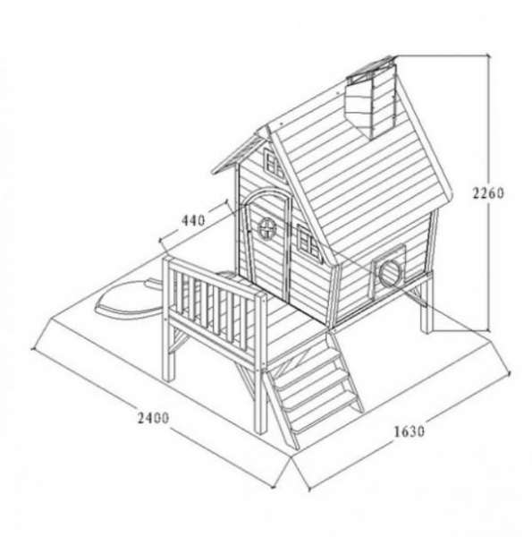 Строим деревянный детский домик на даче своими руками - фото