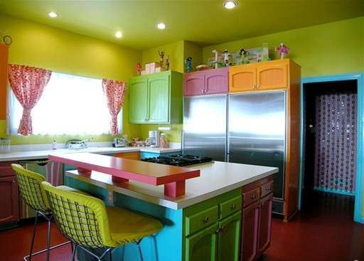 Выбираем в какой цвет покрасить кухню - фото