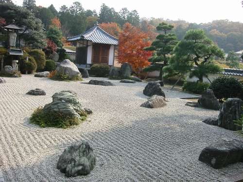 Японский сад камней: философия и устройство - фото